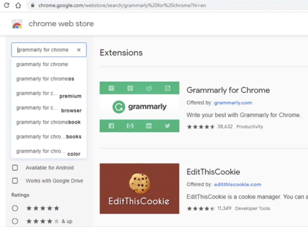 How to Find Grammarly Extension